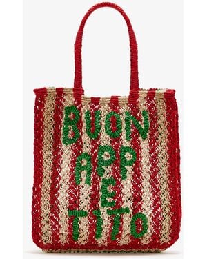 The Jacksons Lottie Buon Appetito Tote Bag - Red