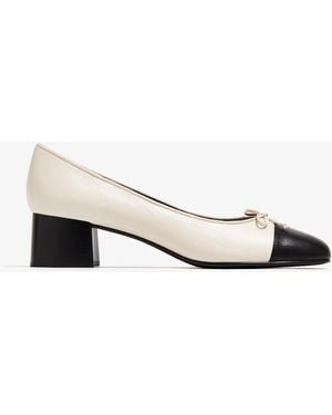 Tory Burch Cap-Toe Pumps - White