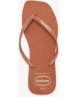 Havaianas Slim Square Flip Flops - Orange