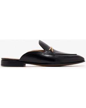 Magnanni Leather Slippers - White