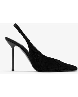 Le Silla Clivage Slingback Pumps - Black