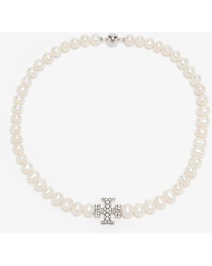 Tory Burch Kira Pearl Necklace - White
