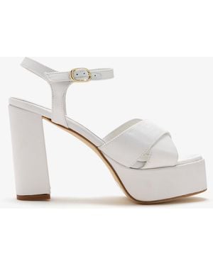 Andrea Gomez Bella Platform Sandals - White