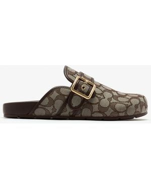 COACH Archival Buckle Clogs - Brown