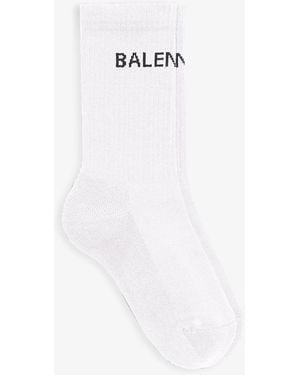 Balenciaga Logo Socks - White