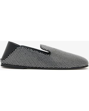 Giuseppe Zanotti Rubhen Rhinestone Slippers - Gray