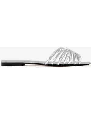 ALEVI Sole Flat Sandals - White