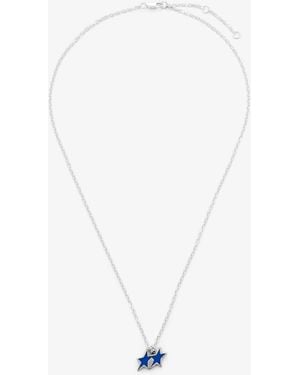 Twojeys Tilted Enameled Necklace - White
