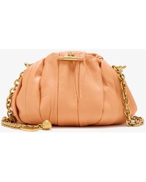 Chloé Plissè Shoulder Bag - Orange