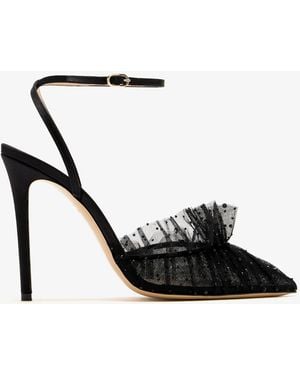Andrea Wazen Franca Sparkle 105 Pumps - Black