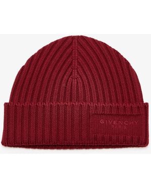 Givenchy Logo Beanie - Red