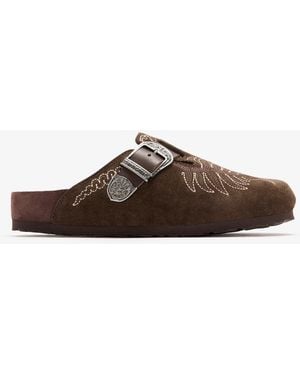 Birkenstock X Etro Boston Clogs - Brown