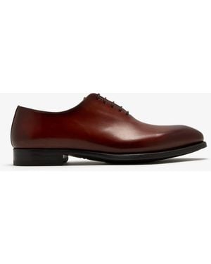 Magnanni Leather Oxford Shoes - Brown