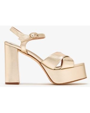 Andrea Gomez Bella Platform Sandals - Metallic