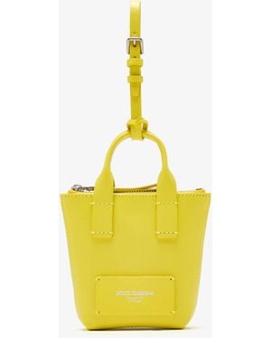 Dolce & Gabbana Adamo Mini Bag Charm - Yellow