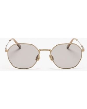 Brunello Cucinelli Round Sunglasses - White