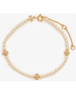 Tory Burch Kira Pearl Bracelet - White