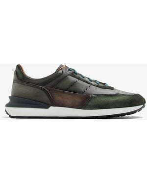 Magnanni Lace-Up Sneakers - Green