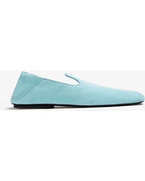 Bottega Veneta Suede Slippers - Blue