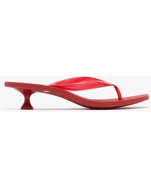 Tory Burch Jelly Flip Flop Sandals - Red
