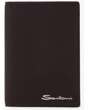 Santoni Passport Cover - Black