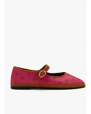 Flabelus Edmond Mary Jane Shoes - Red