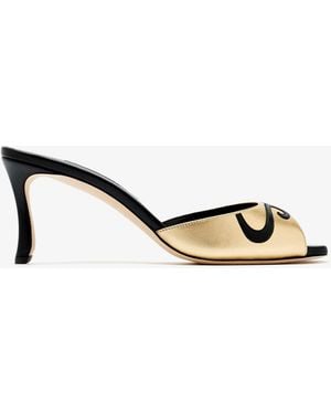 Manolo Blahnik Pintonamu Mules - Natural
