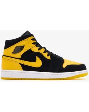 Nike Air Jordan 1 Mid 'New Love' Sneakers - Yellow