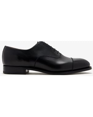 J.M. Weston Leather Oxford Shoes - Black