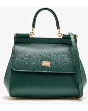 Dolce & Gabbana Medium Sicily Handbag - Green