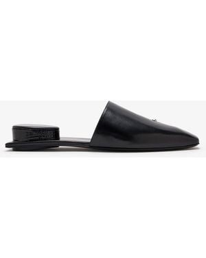 Tory Burch Pierced Mules - White