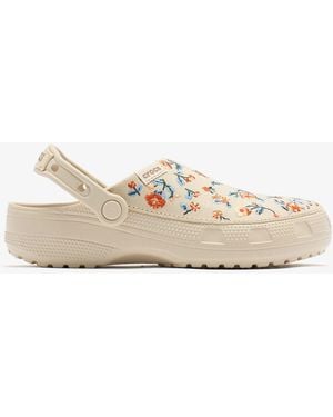 Crocs™ Classic Crafted Floral Clogs - Natural