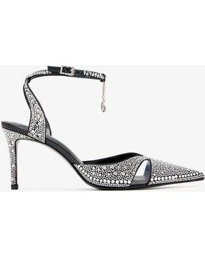 JW PEI Haidi Artificial Crystal Pumps - White