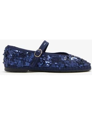 Flabelus Pierre Mary Jane Shoes - Blue