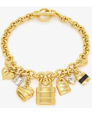 Chloé Paddington Necklace - Metallic