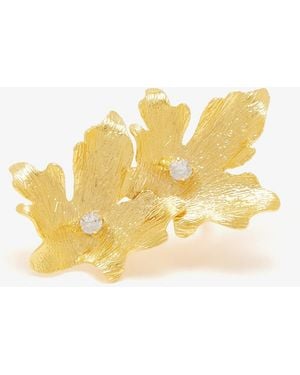 LYNYER Mystic Vine Leaf Ring - Metallic