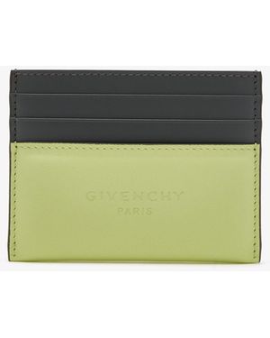 Givenchy Antigona Stamped Bi-Color Card Case - Green