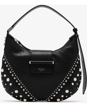 Jimmy Choo Bar Hobo S Bag - Black