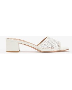 Nicoli Tisil Mules - White