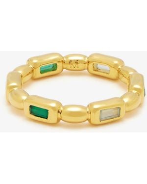 Missoma Molten Gemstone Stacking Ring - Metallic