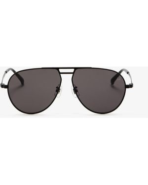 dunhill Signature Pilot Sunglasses - Gray