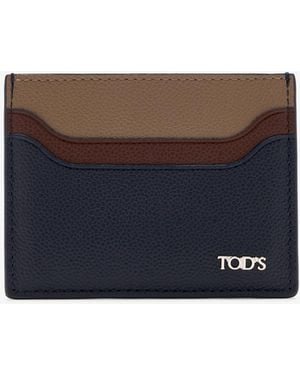 Tod's Leather Cardholder - Blue