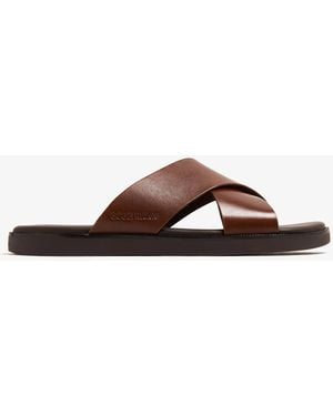 Cole Haan Nantucket Cross-Strap Sandals - Brown