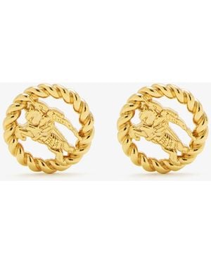 Burberry Ekd Stud Earrings - Metallic