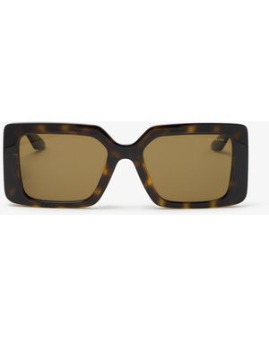 Versace Rectangular Sunglasses - Brown