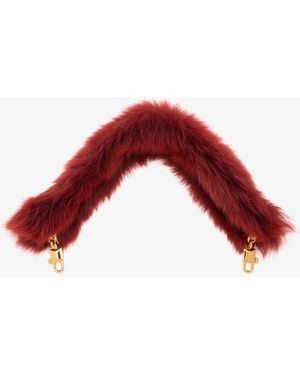 Dolce & Gabbana Shearling Shoulder Strap - Red