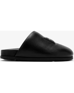 Givenchy Logo Label Slippers - Black