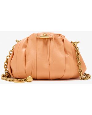 Chloé Plissè Shoulder Bag - Orange