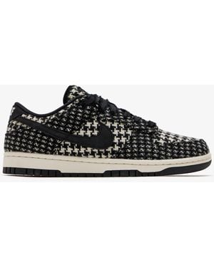 Nike X Harris Tweed Dunk Low Sneakers - Black