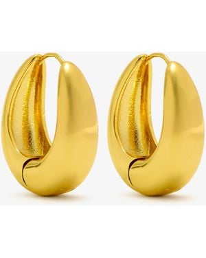 Anni Lu Golden Curve Bold Hoops - Yellow